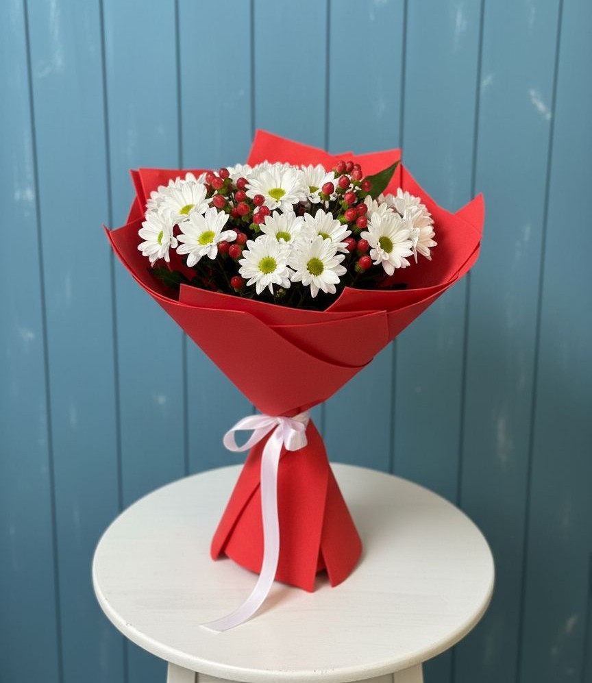 Букет цветов из: Хризантемы в Краснофлотском