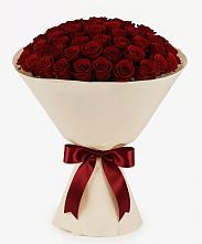 Букет 101 Бордовая роза Блэк Бакарра в Краснофлотском