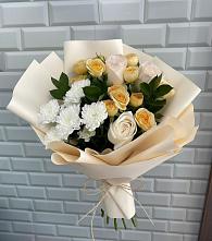 Букет цветов из:  Розы и Хризантемы в Краснофлотском