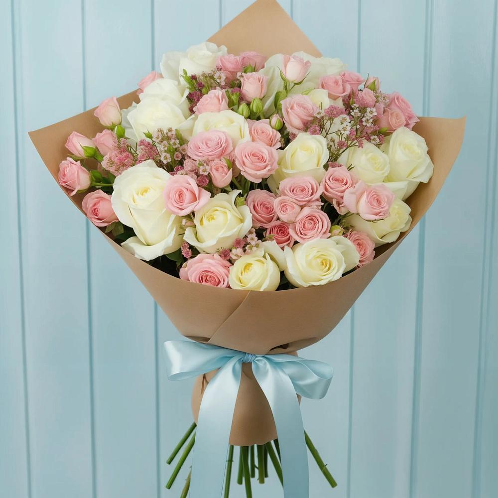 Букет цветов из: Розы в Краснофлотском