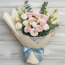 Букет цветов из:  Лизиантусы в Краснофлотском