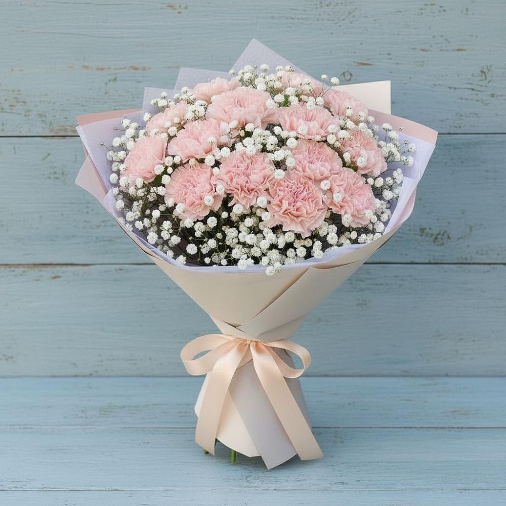 Букет цветов из: Гвоздики в Краснофлотском