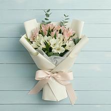Букет цветов из:  Альстромерии в Краснофлотском