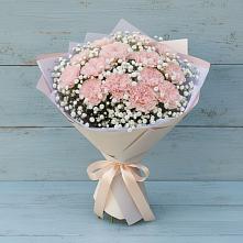 Букет цветов из:  Гвоздики в Краснофлотском
