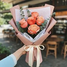 Букет цветов из:  Розы в Краснофлотском