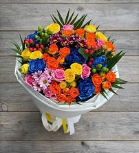 Букет цветов из:  Розы и Хризантемы #REPLACE_PRED# Краснофлотском