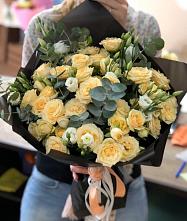 Букет цветов из:  Розы и Лизиантусы #REPLACE_PRED# Краснофлотском